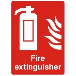 Fire Extinguisher Sign (150mm x 200mm) Photoluminescent